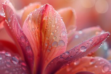 Closeup of flower petals, selective focus