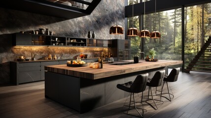 luxury kitchen interior