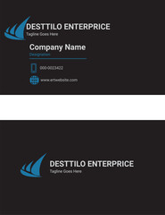 This is simple and vector Business card design and it is editable.