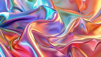 Silky background in different holographic colors