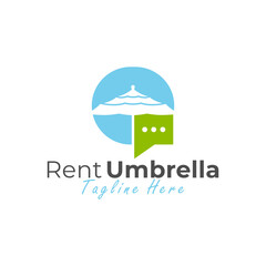 beach umbrella rental logo