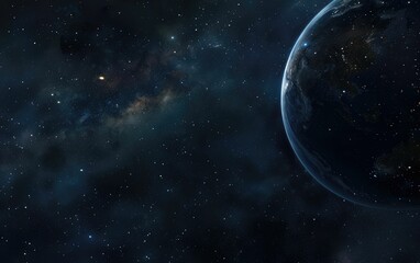 Fototapeta premium Earth and the cosmos a mesmerizing spectacle of our home in the universe