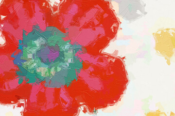 Oil paintings and various flower ponds, chrysanthemums, mountains, cacti, and ponds are beautiful