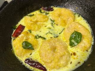 South Indian famous Dahi vada ,Curd vada.Andhra breakfast