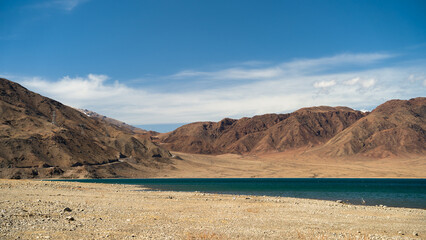 beautiful lake among the mountains. lake in the gorge