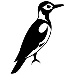 Graceful Woodpecker Silhouette: Captivating Nature Art