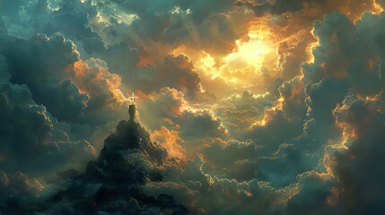 Obraz premium The Power of Spirituality: A Visual Representation of a Spiritual Journey