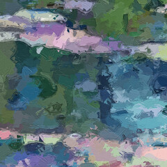 Oil paintings and various flower ponds, chrysanthemums, mountains, cacti, and ponds are beautiful