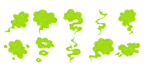 Fototapeta premium Green Smoke Cloud