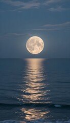 moon over water