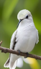white dove perched on a branch