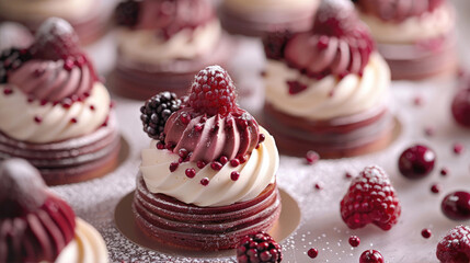 Delicious cupcakes topped with fresh berries, a perfect treat for any occasion