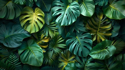 Tranquil Rainforest: A Rich and Vibrant Tapestry of Leaves