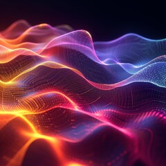 Obraz premium Chromatic Data Waves