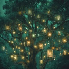 Circuitry Forest: The Merging of Nature and Technology