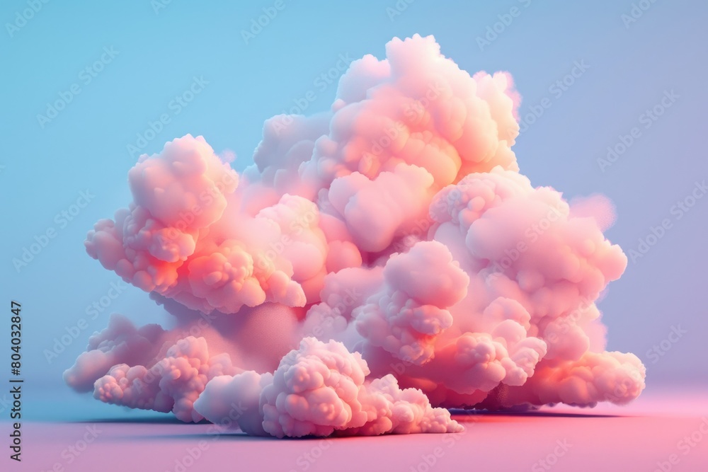 Poster a beautiful image of fluffy clouds in the air. perfect for various design projects