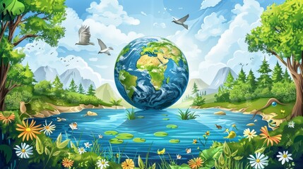 Themes of ecological conservation and awareness