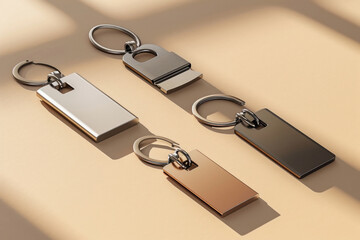 Set of different key chains