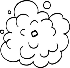 top view of tree hand drawing.