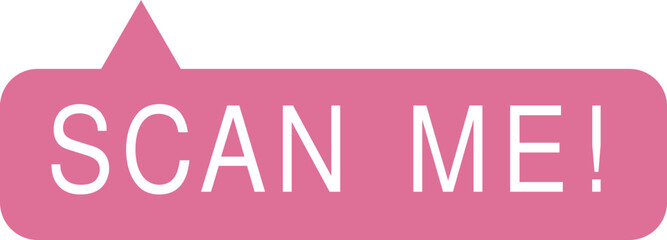 Scan me icon vector template for mobile phone