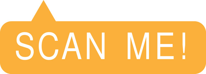 Scan me icon vector template for mobile phone