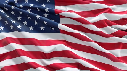 Waving Flag of United States - Flag of America
