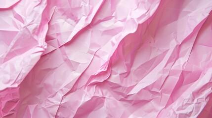 Fototapeta premium A pink piece of paper with a crumpled texture