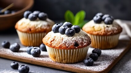  Delicious blueberry muffins fresh and ready to be enjoyed