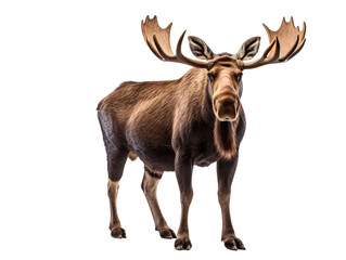 a moose with large antlers