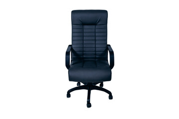 a black office chair with arms