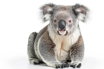 Naklejka premium cute koala isolated on white background