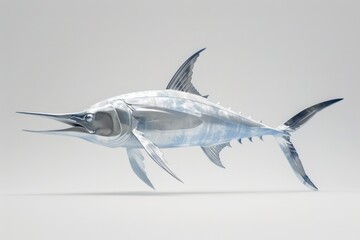 A unique image of a fish flying in the air. Suitable for various creative projects
