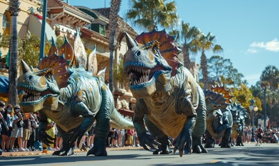 Dinosaur parade