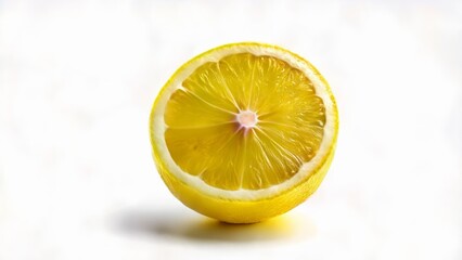 Freshly cut lemon ready to zest