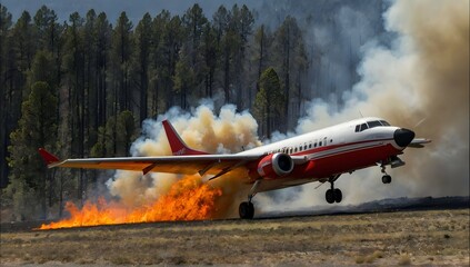 Plane trying to put out wildfire