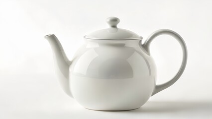  Elegant white teapot perfect for a cozy afternoon tea