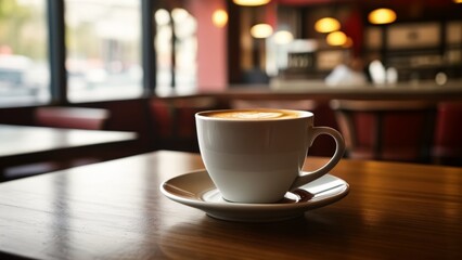 Fototapeta premium Coffee break in a cozy café
