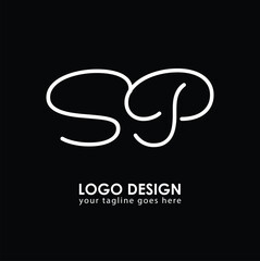 SP SP Logo Design, Creative Minimal Letter SP SP Monogram