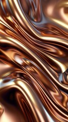 Metallic abstract wavy liquid background layout design tech innovation