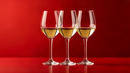  Elegant wine glasses ready to toast