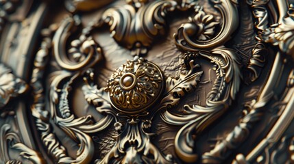 Detailed view of a decorative metal object, perfect for industrial or interior design projects