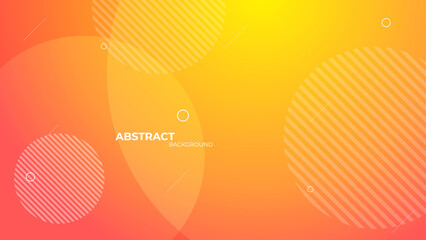 yellow orange gradient background with geometric shapes composition