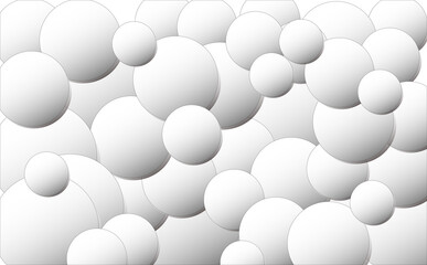 Arrière-plan formé d'un groupe de bulles de différentes tailles en fond dégradé allant du blanc au gris foncé	