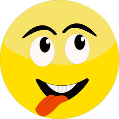 Fototapeta premium Expression de visage sur émoticône 