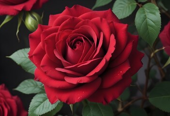 Red Rose flower.