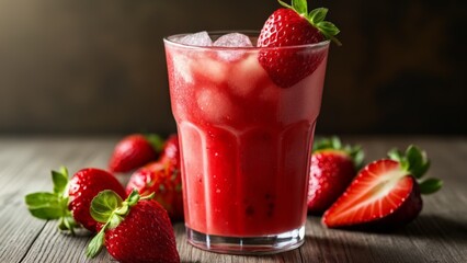  Refreshing summer delight with strawberries and ice