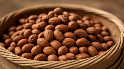  Nutty delight in a woven basket