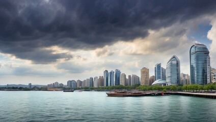 Obraz premium country skyline at sunset