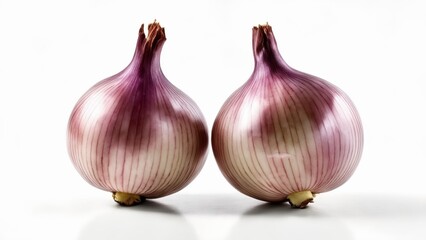 Obraz premium Freshly harvested purple onions ready for culinary adventures