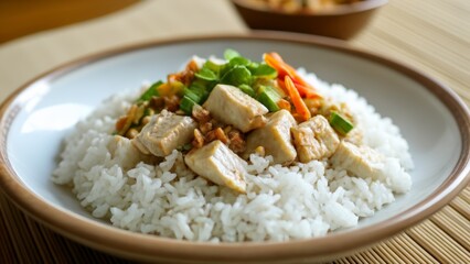  Delicious Asianinspired meal with chicken and vegetables over rice